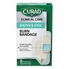CURAD Soothe & Cool Burn Bandages, Instant Cooling, Assorted Sizes, 8 Count