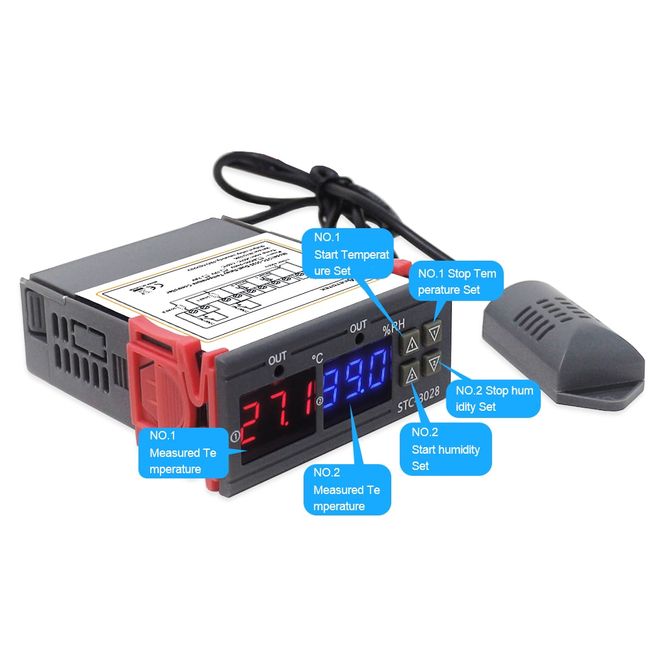 Digital Humidity Controller Hygrostat Moisture Control Switch Socket  110V-220V
