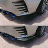 2PCS Polished Car Rear Bumper Lip Diffuser Splitter Canard Protector Accessories