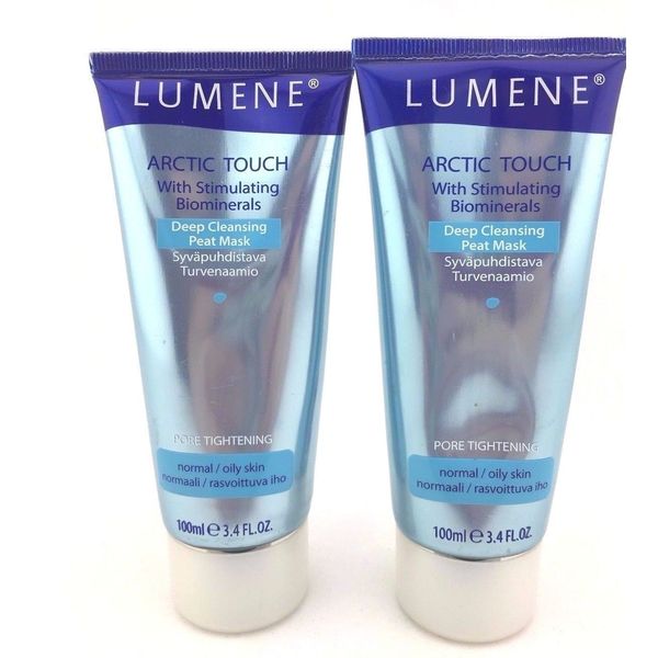 2 Pack - Lumene - Arctic Touch Stimulating Biomineral Peat Mask - 3.4 oz (Each)