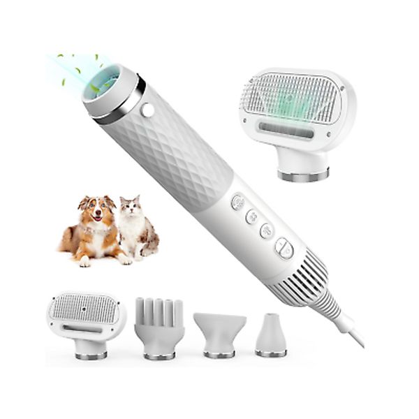 IFurffy Dog Hair Dryer, 5 in 1 -Portable Pet Blow Dryer