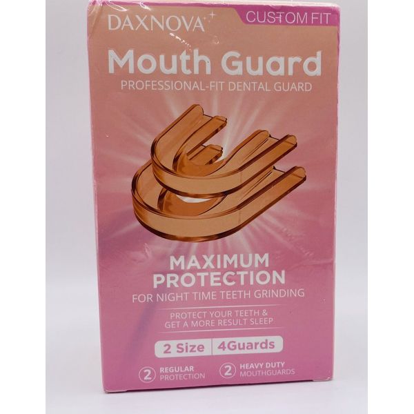 DAXNOVA Mouth Guard for clenching Teeth at Night, Sleeping Grinding Clenching x4