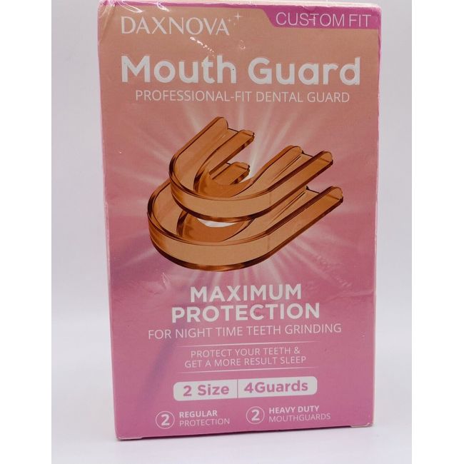 DAXNOVA Mouth Guard for clenching Teeth at Night, Sleeping Grinding Clenching x4