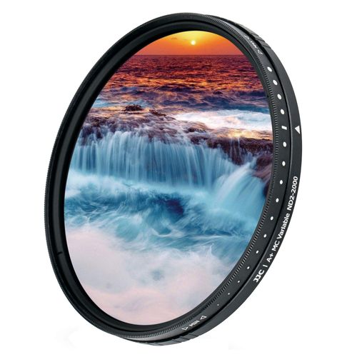 JJC 43mm ND Filter ND2-2000 VND Variable Neutral Density Adjustable Fader for Canon EF-M 22mm f2,RF 16mm f2.8, for Fuji Fujifilm XF 35mm f2,XF30mm f2.8,XF 23mm f2 & More Lenses with 43mm Filter Thread