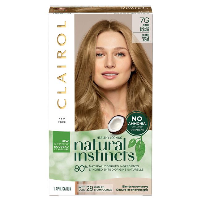 clairol natural instincts semi-permanent hair colour 7 dark blonde