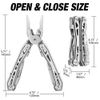 FLISSA 16-in-1 Multi Tool Plier Portable Compact EDC Multitool With Pocket Knife