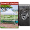 ABCCANOPY Canopy Weights 150 LBS Tent Sand Bags,4pcs-Pack (Gray)