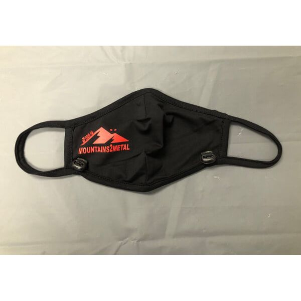 Cloth Face Mask Cloth Black by Mountains2Metal