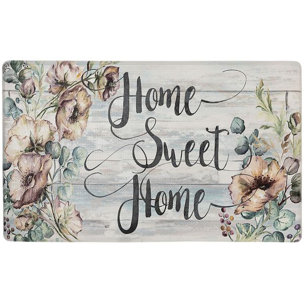 SoHome Cozy Living Anti Fatigue Kitchen Mat for Floor, Floral Themed Kitchen ...