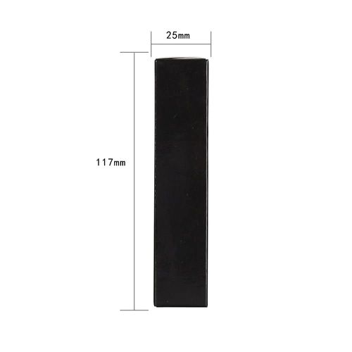 COSIDEA 50 pieces 350gms lip gloss paper box, lipgloss mascara eyeliner packing box for DIY cosmetic, (25 * 25 * 117mm, Black)