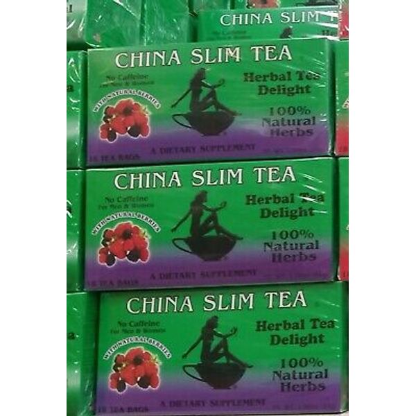 3 PACK CHINA SLIM HERBAL TEA DELIGHT WITH NATURAL BERRIES