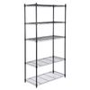 5 Tier Wire Shelves Unit Adjustable Metal Shelf Storage Rack for Kitchen Home
