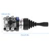 4 Position Joystick Switch, 4NO(Normal Open) Spring Return Momentary Joy Stick Controller Replacement, For Industrial Control AC DC Circuits,Starter,Contactor,Relay HKAI-41Z04