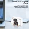 White Wood Back Magnet Frame by Canetti-6.4cm x 8.9cm