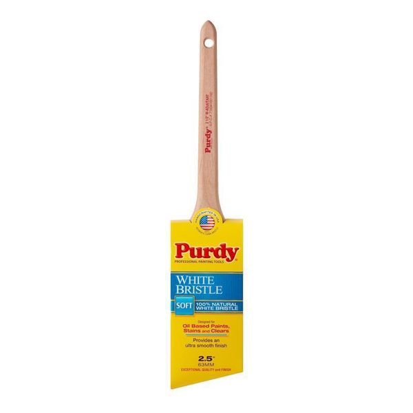 Purdy 144024425 Adjutant Wood Handle White China Angle Paint Brush 2-1/2 W in.