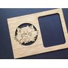 Cat Picture Frame - 5x7 Frame Holds 2.5x3.5 Photo