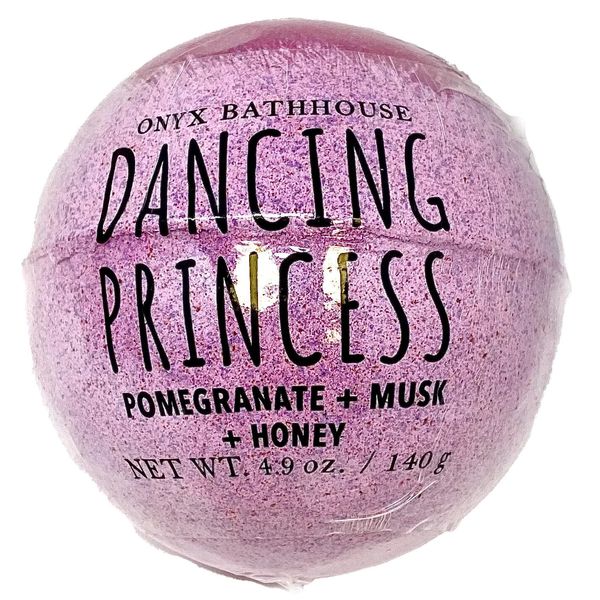 Lot of 2 Dancing Princess Bath Bomb Pomegranate / Musk / Honey Onyx Bathhouse