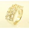 Sterling Silver Simulated Diamond Cluster Ring (Size P 1/2) 10mm Widest