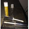 5.9 ml Silver/ Clear Lip Gloss PET container TUBES w/ applicator wand - 10 SETS 