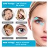 Cooling Eye Mask GLAMZA® Reusable Hot Cold Gel Bead Eye Mask for Dark Circles, Puffy Eyes, Migraine, Headache - Blue
