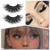 25mm Long 8D False Eyelashes Handmade Faux Mink Lashes Natural Wispy Cross Fluffy Eyelashes for Makeup Eyelashes Extension