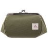 watona Canvas Purse Cosmetic Pouch 4.5 Size Large, green (olive green)