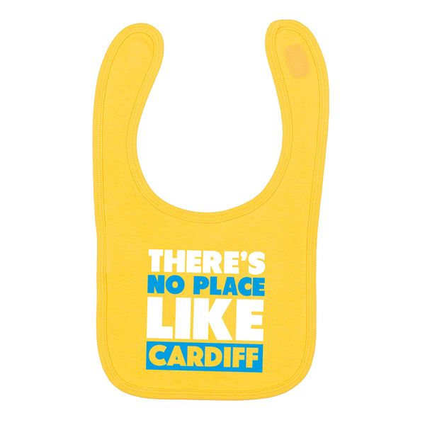 Flox Creative Yellow Bib There's no Place Like Cardiff