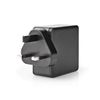 Nedis 45W100Bkuk Wall Charger, Black, UK Plug