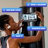 PunchLab Strap Boxing Bag Holder for Smartphone - Elastic Band with Training Case - Black