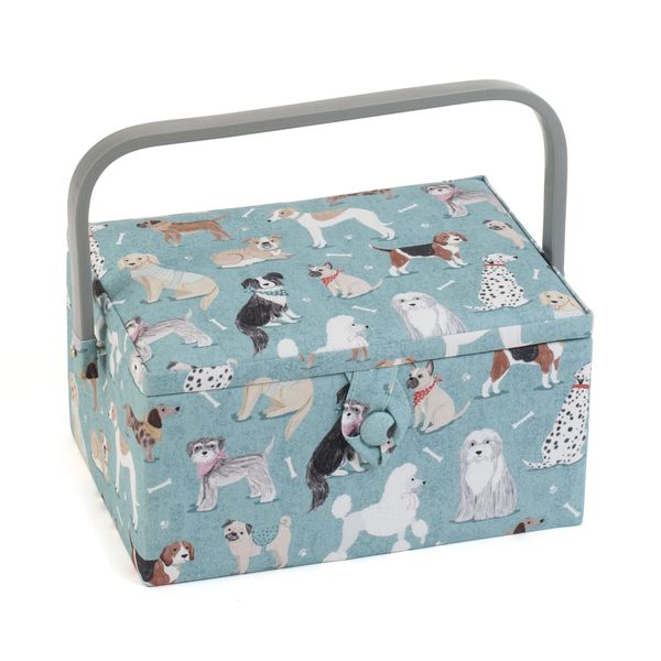 Hobby Gift Medium Sewing Craft Hobby Storage Box, Dogs