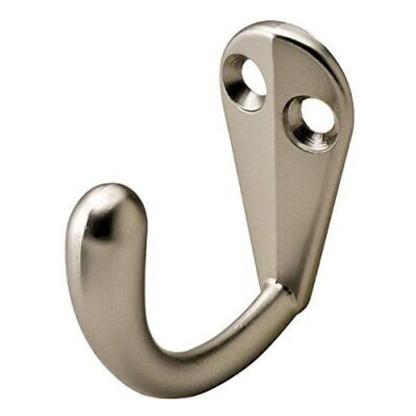 Hafele 845.01.620 Coat Hook in Matte Nickel, 1.57 in.