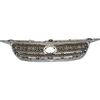 Grille Assembly For 2005-2008 Toyota Corolla Chrome Shell With Dark Gray Insert