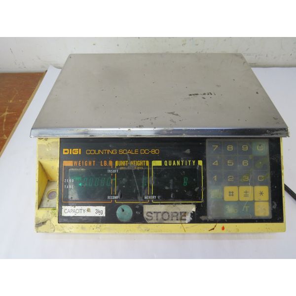 DIGI Matex DC-80 Digital Counting Scale Vintage 3 kg Made In Singapore