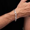 Treasure Bay Mens Solid 925 Sterling Silver Chain Bracelet - 7mm Width (23 CM)