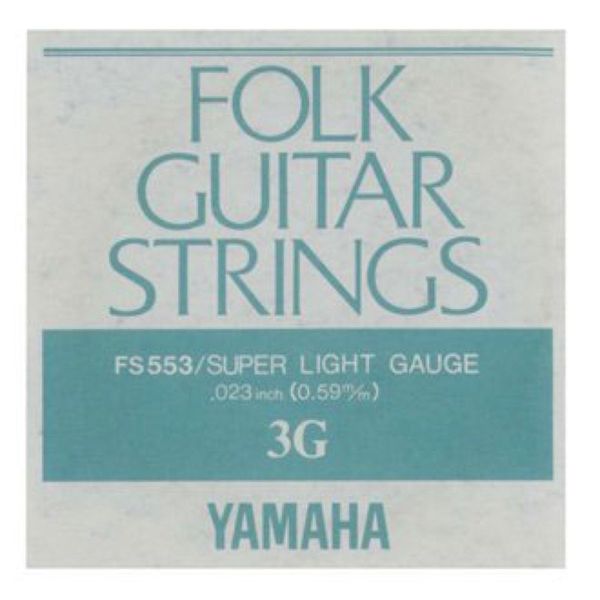 Yamaha FS553 Acoustic Guitar Rose Strings 3 Strings x 6