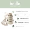 Beille Cream Wheat Straw Measuring Cups Spoons Set Cooking Baking Tools 10pc