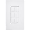 Lutron CA-6PF-WH Claro 6-Port Frame, White