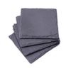 Alpina Set of 4 Square Slate Coaster for Drinks Table Home Pub Bar