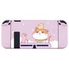 eXtremeRate PlayVital Switch Console Compatible Back Cover, NS Joycon Handheld Controller Detachable Protector Hard Shell Customized Dockable Protective Case for Switch [Kitten & Chicken Version]