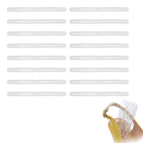 16 PCS Heel Grips, Clear Silicone Adhesive Tape, Shoe Strap Grip for Ladies Shoes, Anti-wear Back Foot Stickers, Gel Heel Strips Sling, for Sandals/Sling Backs/High Heel Pinch Protection