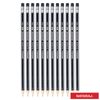 NATARAJ Platinum Extra Dark 2B Pencils with Rubber Tip + Sharpener & Eraser Pack