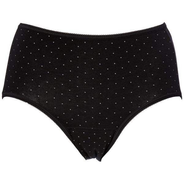 Atsugi 87432AS Women's Panties, Shefree Panties, Polka Dot Print, Black, Black