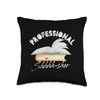 Professional Shhhh-Sher Bookworm Library Assistant Throw Pillow