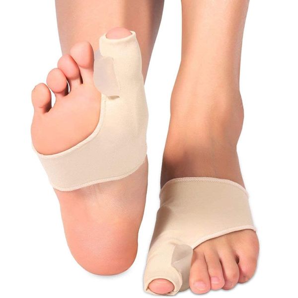 1 Paar Valgus Korrektur Zehentrenner, Hallux Valgus Bandage Fuß Schmerzmittel Gel Pad 2 Toes Separators Distanzscheiben für Hallux Valgus Bunion Schmerzlinderung (L)