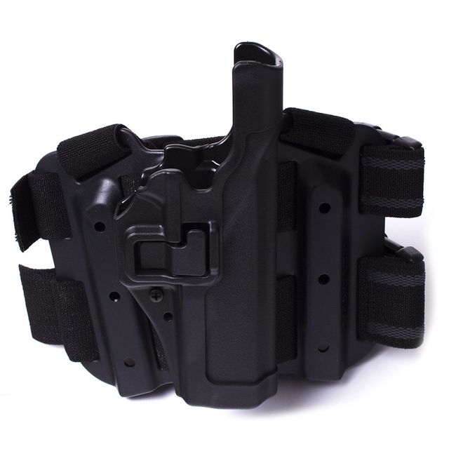 BLACKHAWK Serpa Level 2 Tactical Black Holster, Size 04, Right Hand, (Beretta 92/96/M9 Std or A1 w/rails (NOT Brig/Elite)