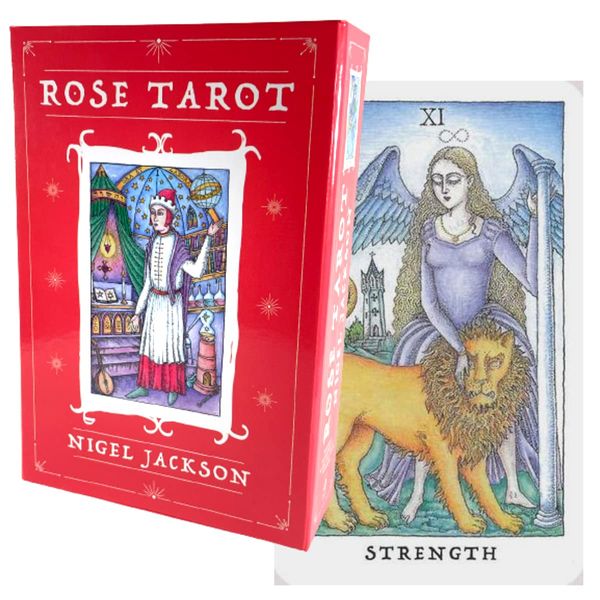 Tarot Cards, 78 Cards, Marseille Edition Tarot Divination, Rose Tarot, Japanese Instruction Manual Included (English Language Not Guaranteed)