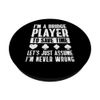 Im A Bridge Player To Safe Time Card Game PopSockets Adhesive PopGrip