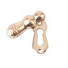 Dart Lined Bell Covered Escutcheon - Polished Brass