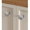 homdiy 10 Pack Brushed Nickel Cabinet Knobs Round Silver Kitchen Knobs for Cabinets, Dresser Drawer Pulls, Zinc Alloy