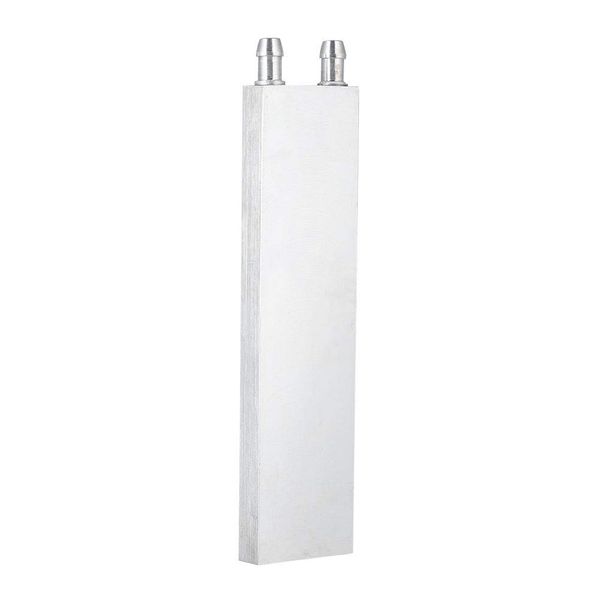 Tosuny Aluminium Wasserkühlblock, Aluminiumlegierungskühlkörper, Kühlflüssigkeitskühler Vakuum Aluminiumlöten Wassergekühlter Block für Computer CPU Wasserkühlung(40x200mm)